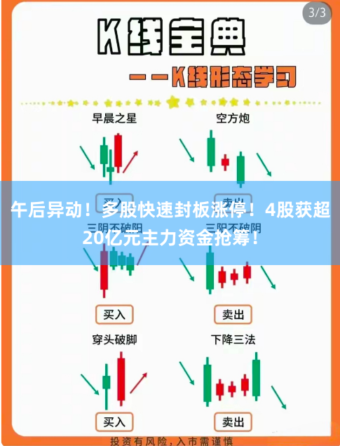 午后异动!多股快速封板涨停!4股获超20亿元主力资金抢筹!